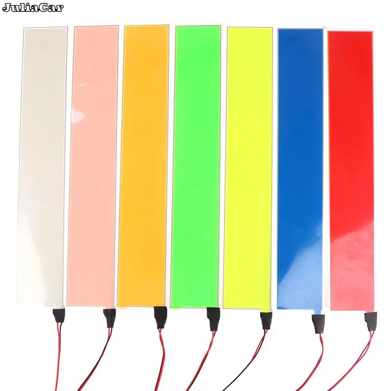 Flexible EL Light Panel Electroluminescent Back Light Strip Lamp for Home Car Party 30.3x5.3cm