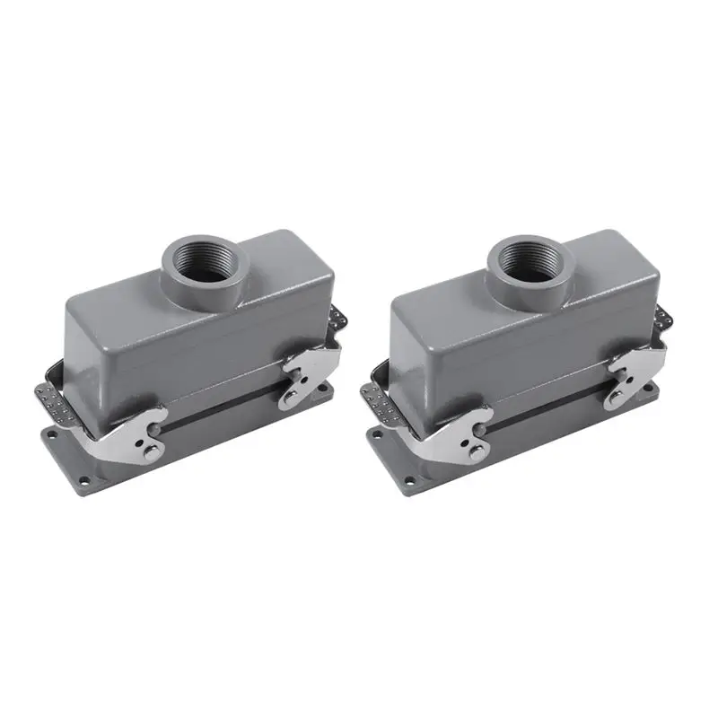 AB47-2X Rectangular H24B-He-024-1 Heavy Duty Connectors Power 24 Pin Cores Line 16A 500V Screw Feet Aviation Plug Socket