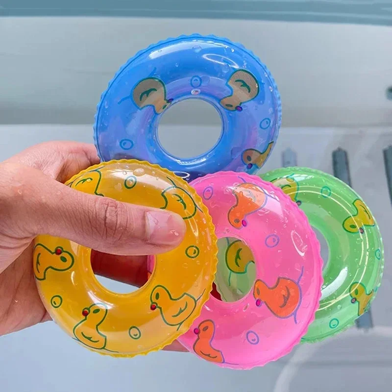 5PCS Inflatable Mini Pool Float Rings Summer Water Play Bath Toys Doll Swimming Accessories