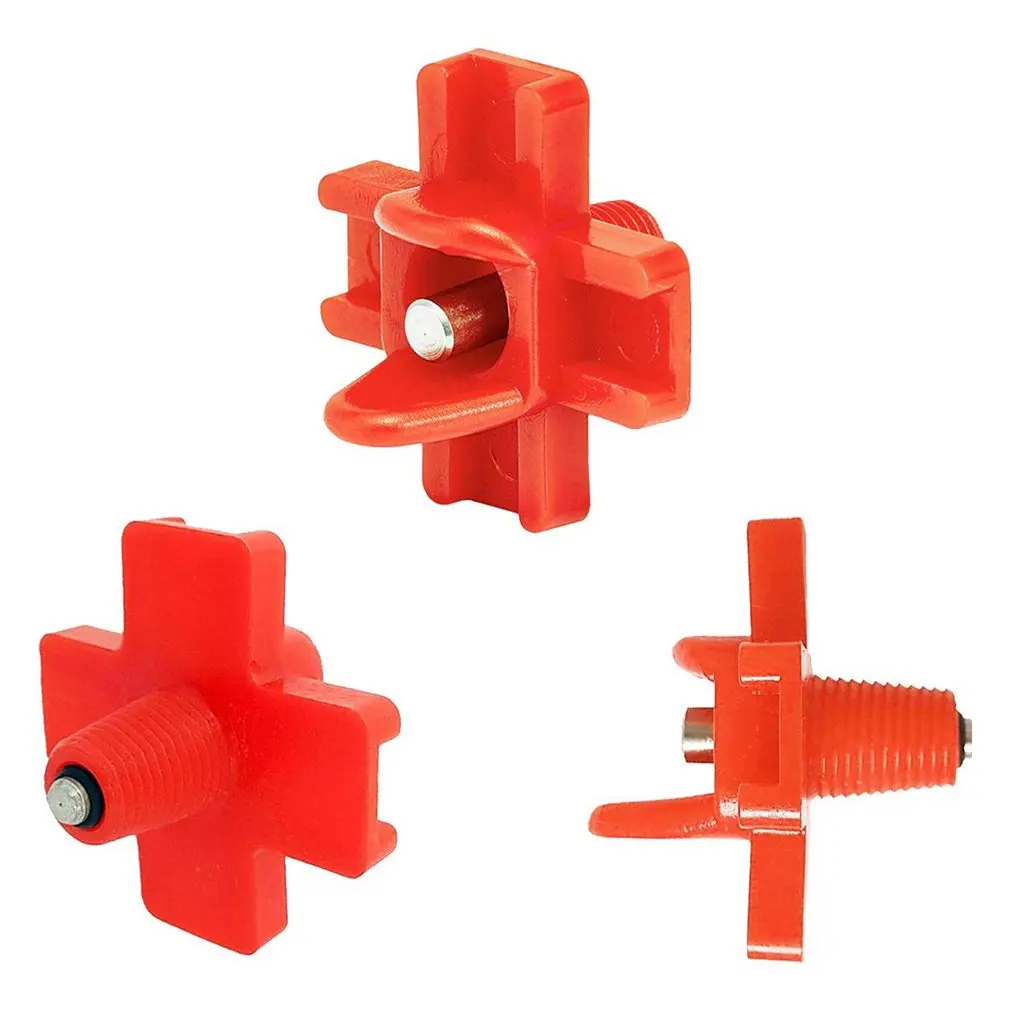 1 pcs Cross Chicken Waterer Automatic Feeding Poultry Horizontal Side Mount Chick Drinking Edible Grade Material Clean Drinker