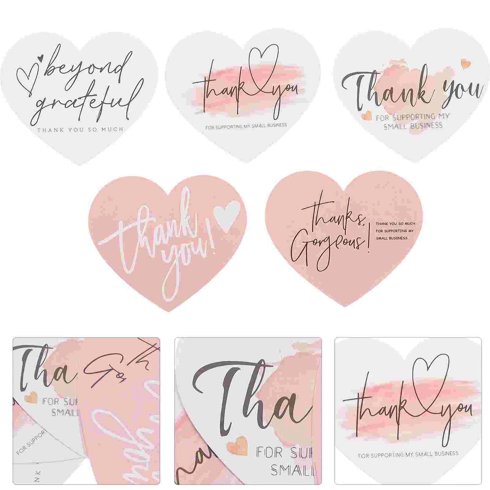 

150 Pcs Card Wedding Packaging Cards Thank You Greeting Blank Gift 7X6X01CM Coated Paper Decorative