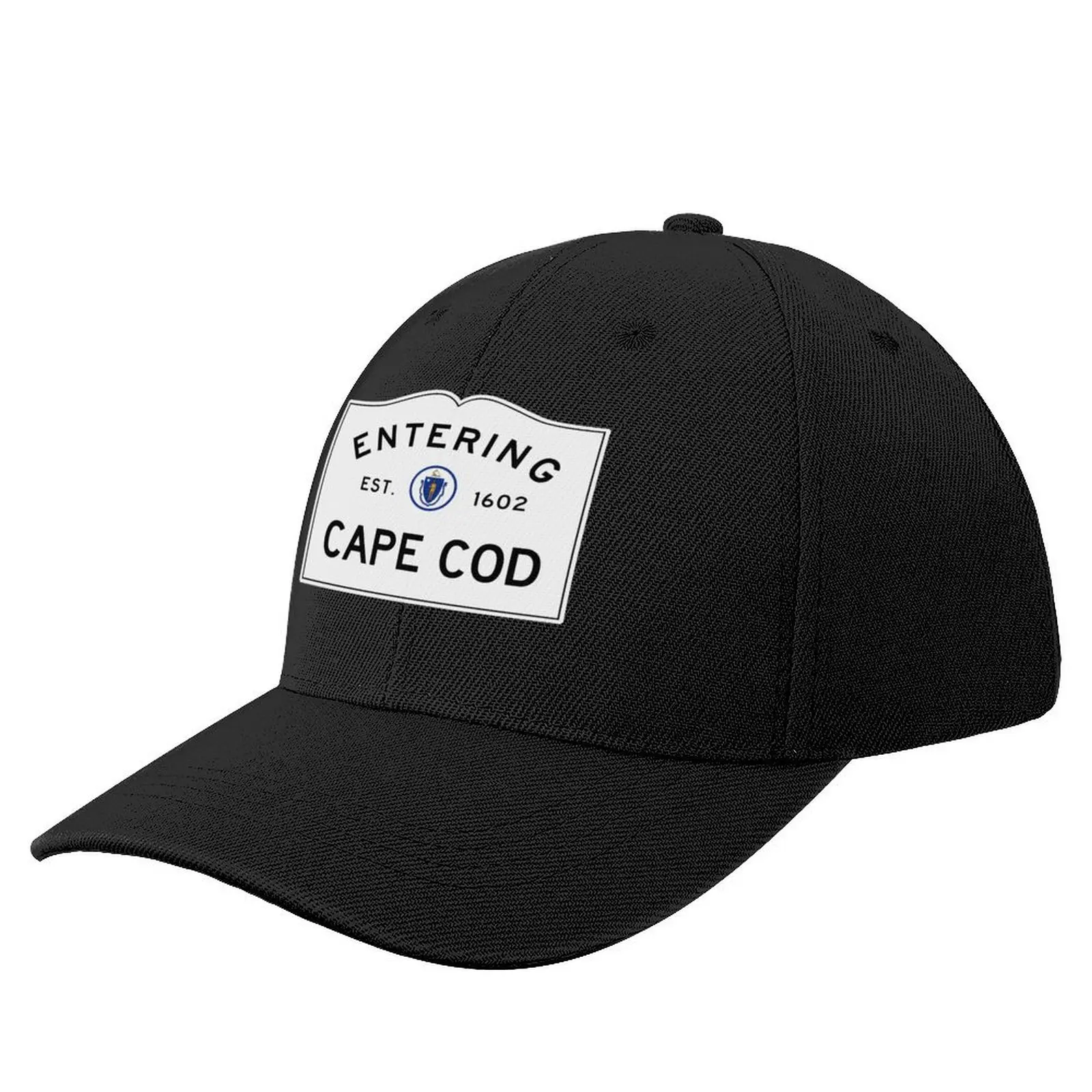 Entering Cape Cod Road Sign - Cape Cod, Massachusetts Baseball Cap Thermal Visor party Hat Luxury Hat Hats For Men Women's