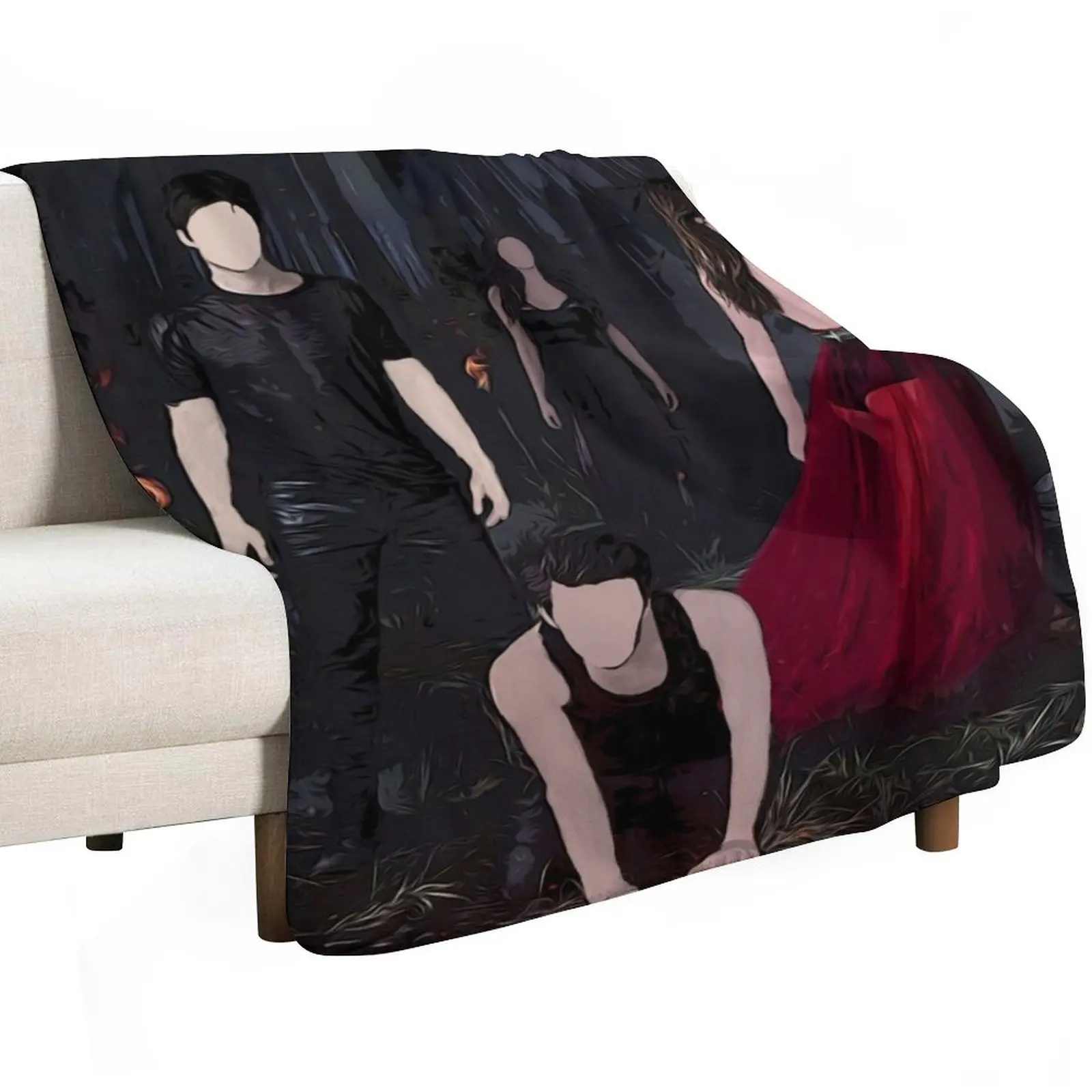 Pretty vampires Throw Blanket Softest cosplay anime Thermals For Travel heavy to sleep Weighted Soft Plaid Blankets