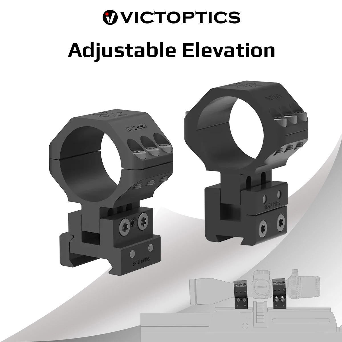 Anneaux de montage Picatinny réglables en hauteur de 30 mm en aluminium 6061 pour lunette de visée, compatibles avec les objectifs de 56 mm, pour la chasse tactique