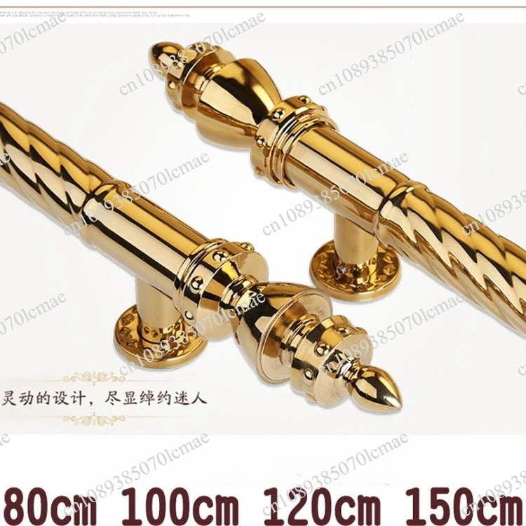 2026 Door Handle 600mm/800mm/1000mm Thick Titanium Thread KTV Stainless Steel Door Glass Door Handle Modern Luxury WM-8011