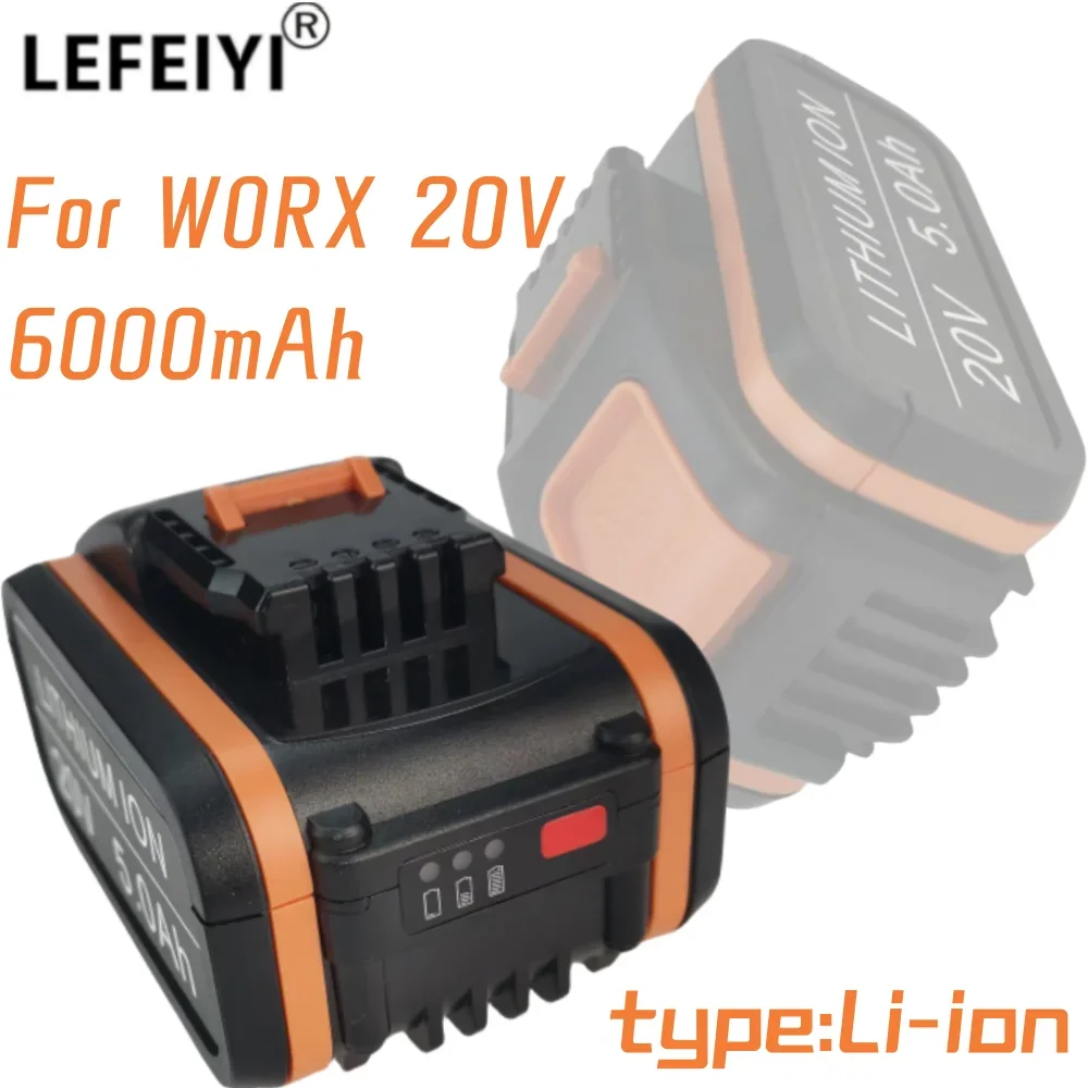 

100% Оригинальный аккумулятор Worx WA3553 20 в Ач, беспроводной электроинструмент, резервная батарея WA3572 WA3553 WX390 WA3551 WX176 WX178, батарея