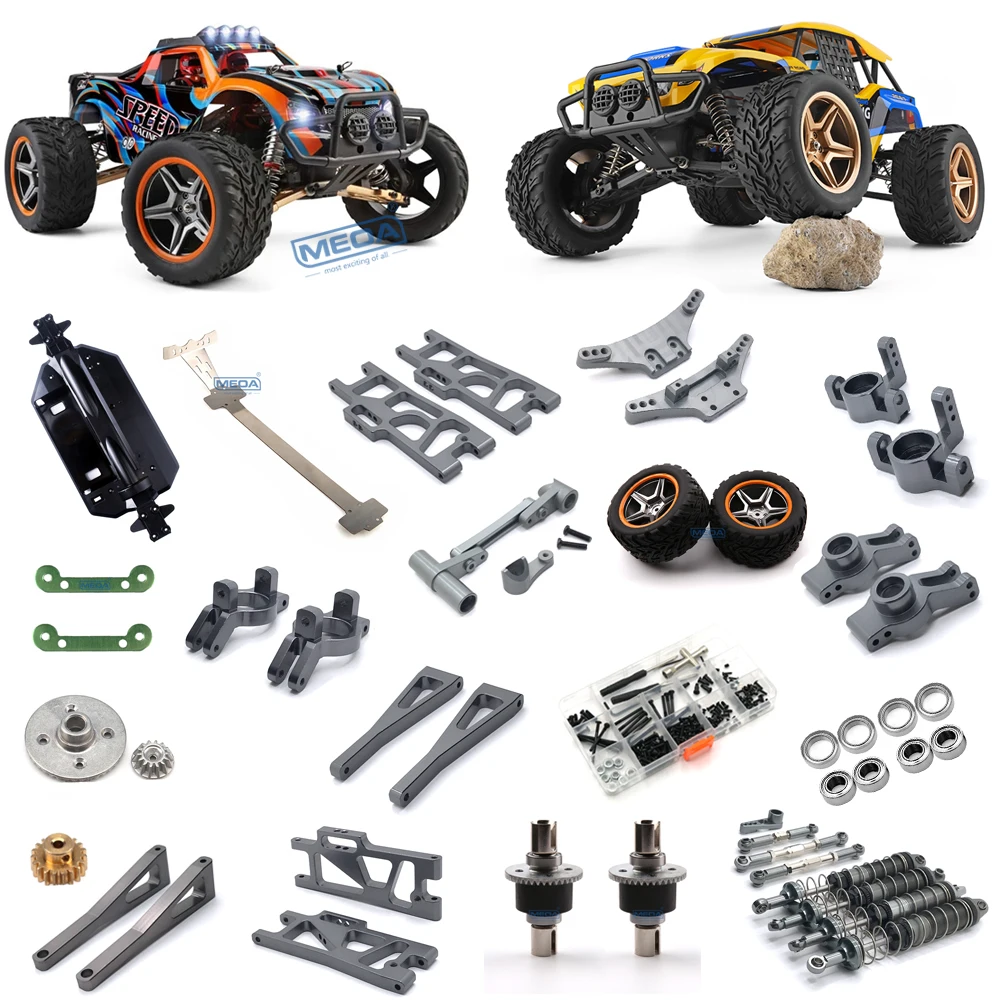 

WLtoys 12402-A 104009 Радиоуправляемый автомобиль Грузовик Темно-серый Цельнометаллические детали для обновления Колесное сиденье Шина Амортизатор Пластина Трансмиссионный вал