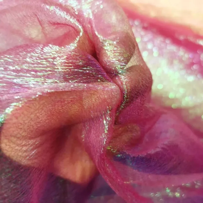 

Мягкая плиссированная сетчатая ткань для сценической одежды, летняя юбка, дизайнерский материал для шитья своими руками, ткань на метр, ручная работа