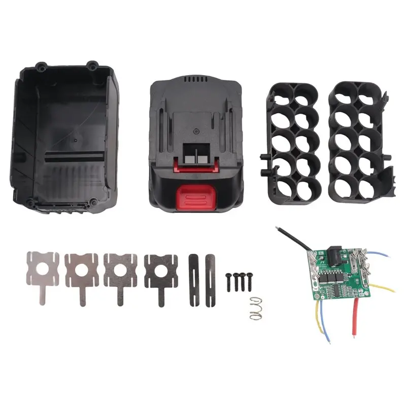 AS60-BMS 21V Battery Storage Box BMS 21V 10S 18650 Li- Battery Case 16.8V 4S BMS PCBA Accessories