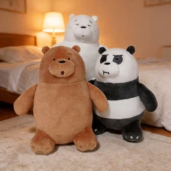 Original Cartoon Plush Toy Upgrade Your Plush Collection with We Bare Bears Sitting Bear Toy - Soft and Cuddly 20cm Plushies