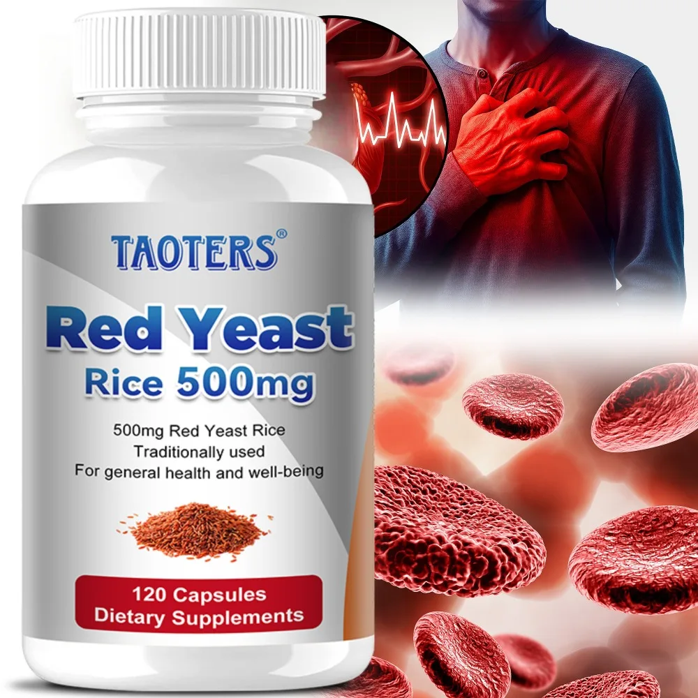 

Red Yeast Rice Extract - Cholesterol Supplement, Supports Overall Health, Promotes Heart and Immune Health, Antioxidant