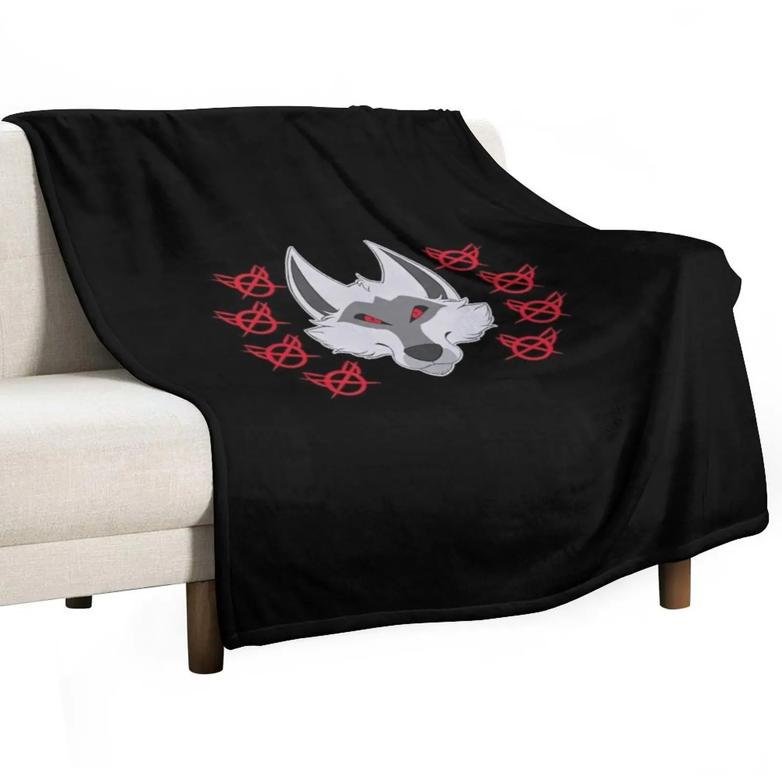 Death Wolf Head Throw Blanket Kid'S Decorative Beds Sofa Quilt For Baby Blankets