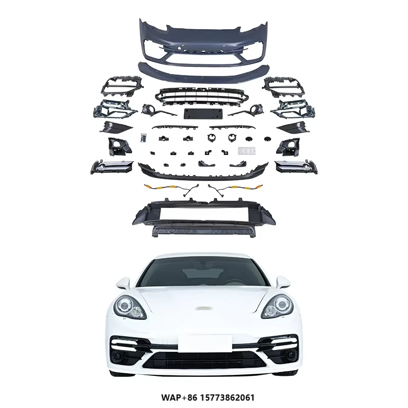 

970 2009-2013 Car Upgrade 971 TurboS Style Body Kit Front Bumper Upgrade & Modification Direct Fit for PAG Panamera