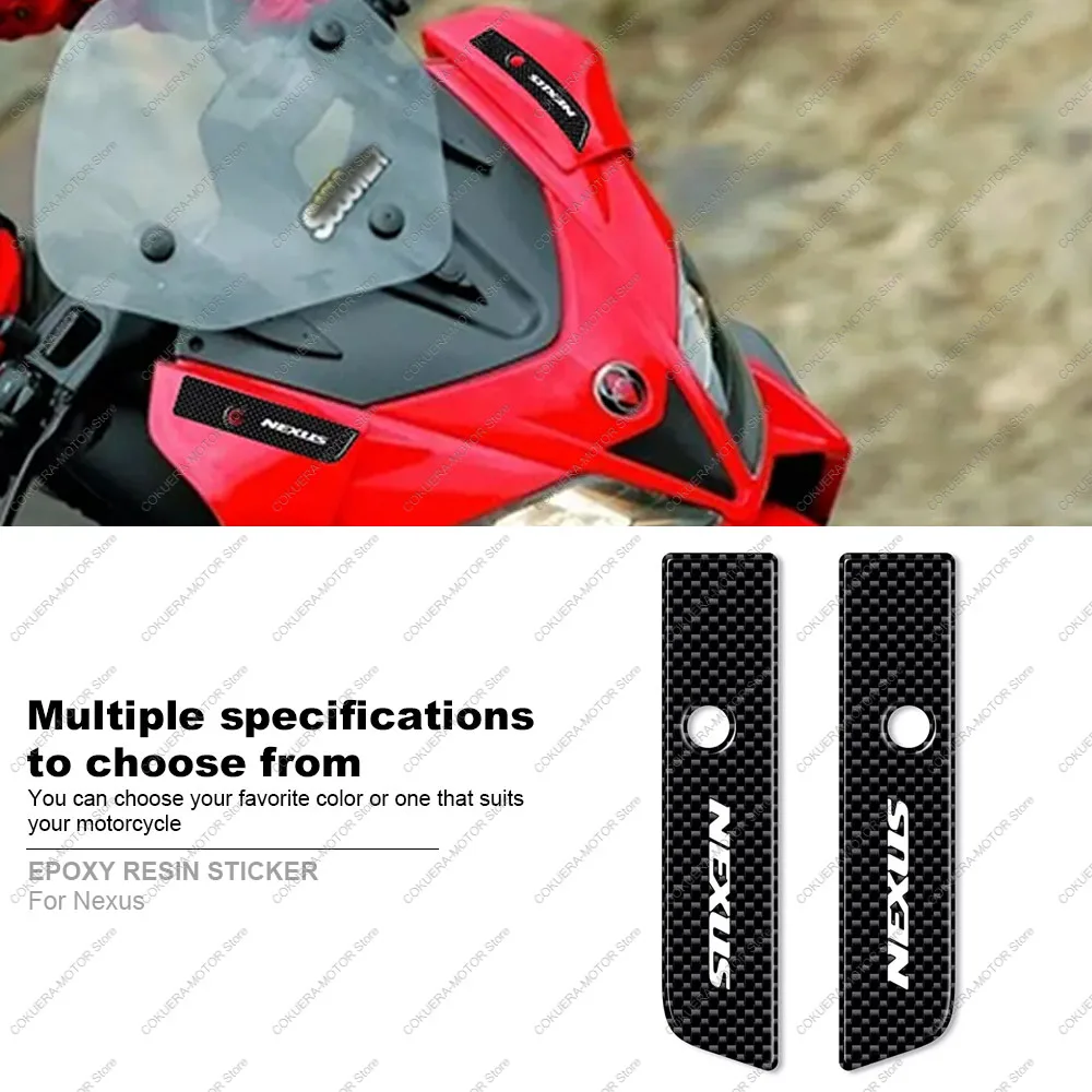 For Gilera Nexus Motorcycle Front Protection Sticker 3D Gel Resin Protective Sticker Anti Slip And Scratch Stickers