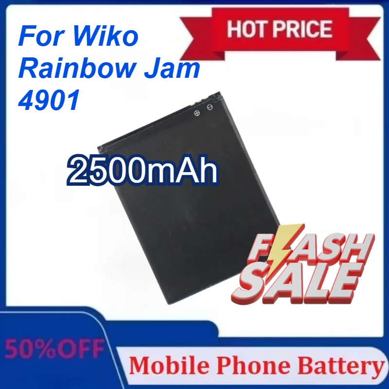 

Модернизированный аккумулятор 3,8 В, 2500 мАч для мобильных телефонов Wiko Rainbow Jam 4901