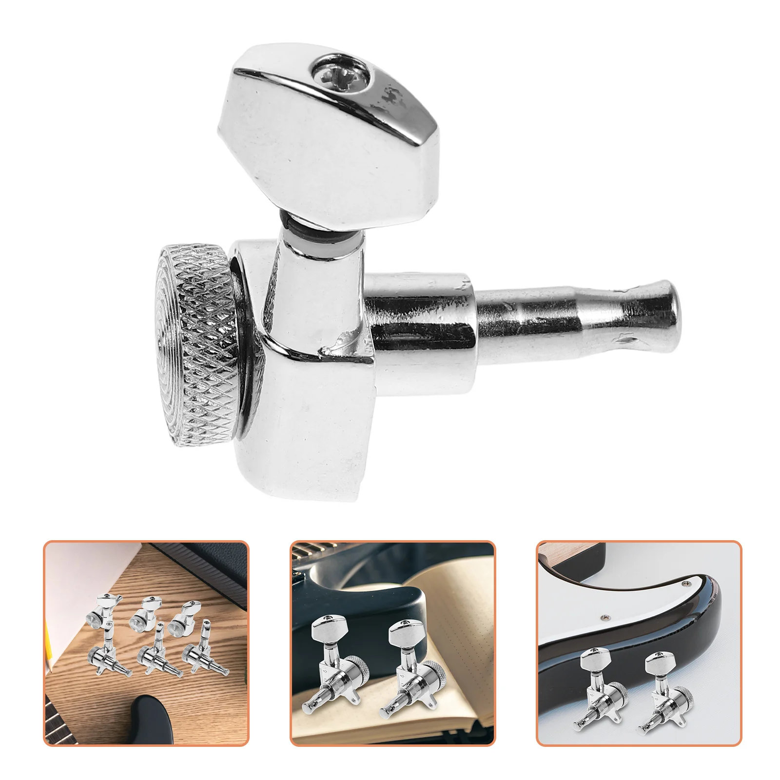 

6 Pcs Guitar Peg Lock Acoustic Tuners Locking Electric Tuning Keys Part Bass Pegs Parts