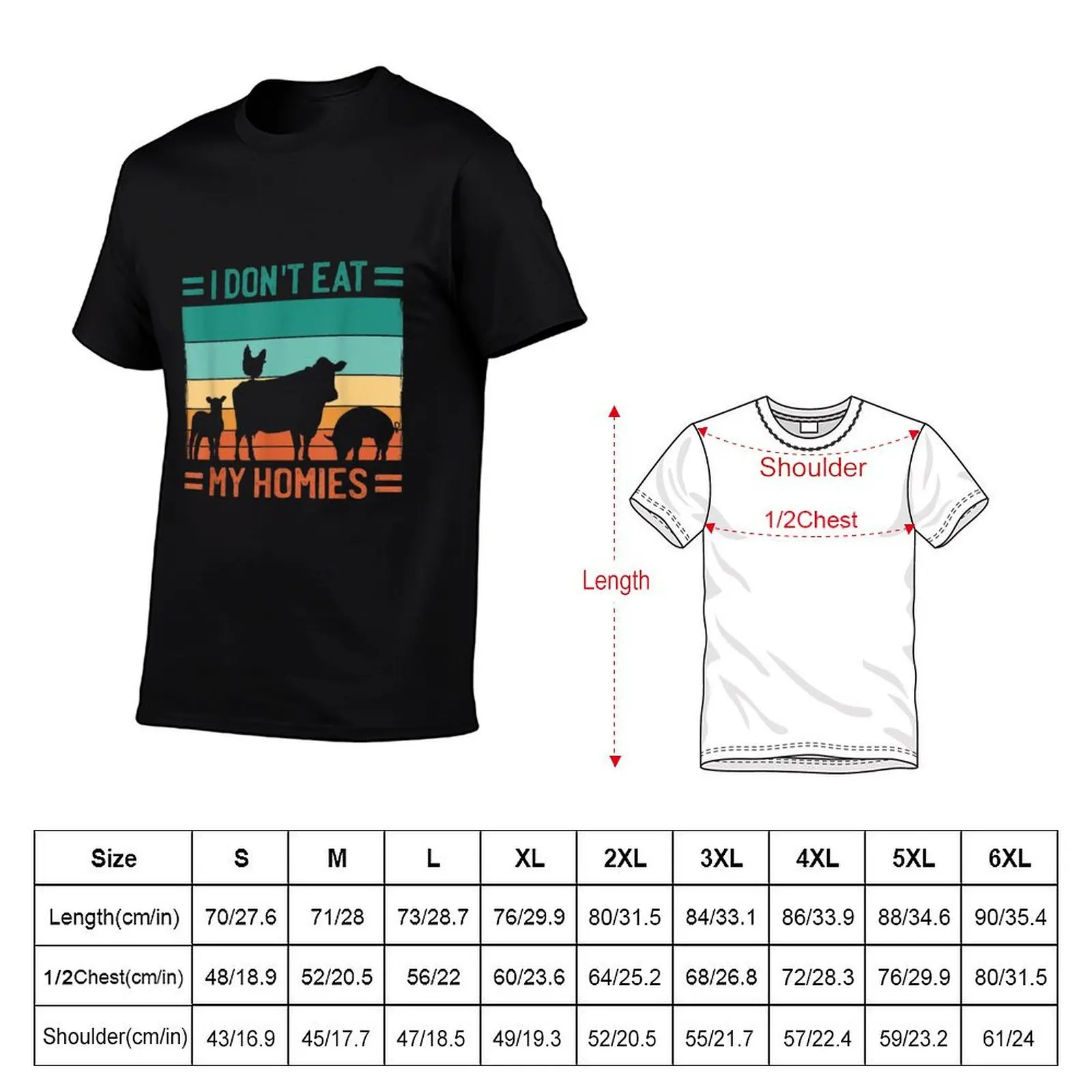 I Don't Eat My Homies Vegan T-Shirt Holiday Party T-Shirt for Men