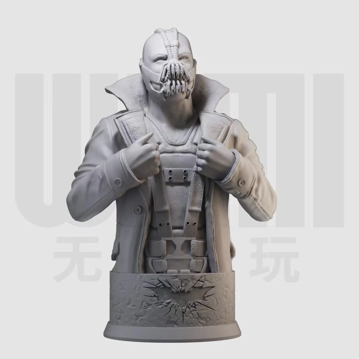 

1/10 Bain bust villain character resin white mold GK figure model