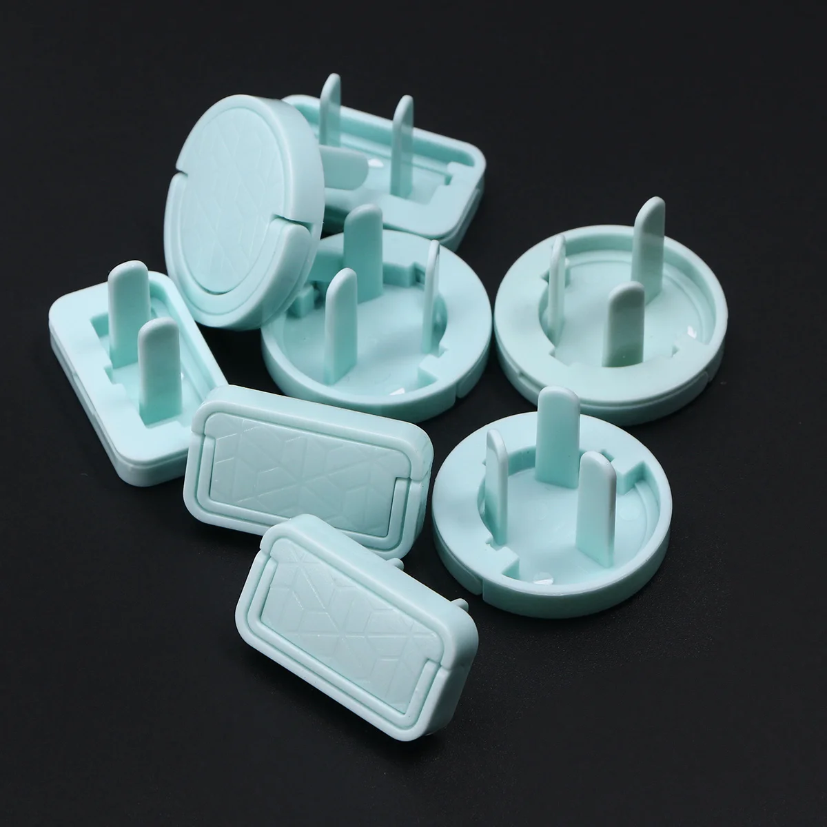 

8Pcs Insulated Outlet Covers for Baby Socket Protective Cover Anti-Electric Shock Safety ABS Home Outlet Covers