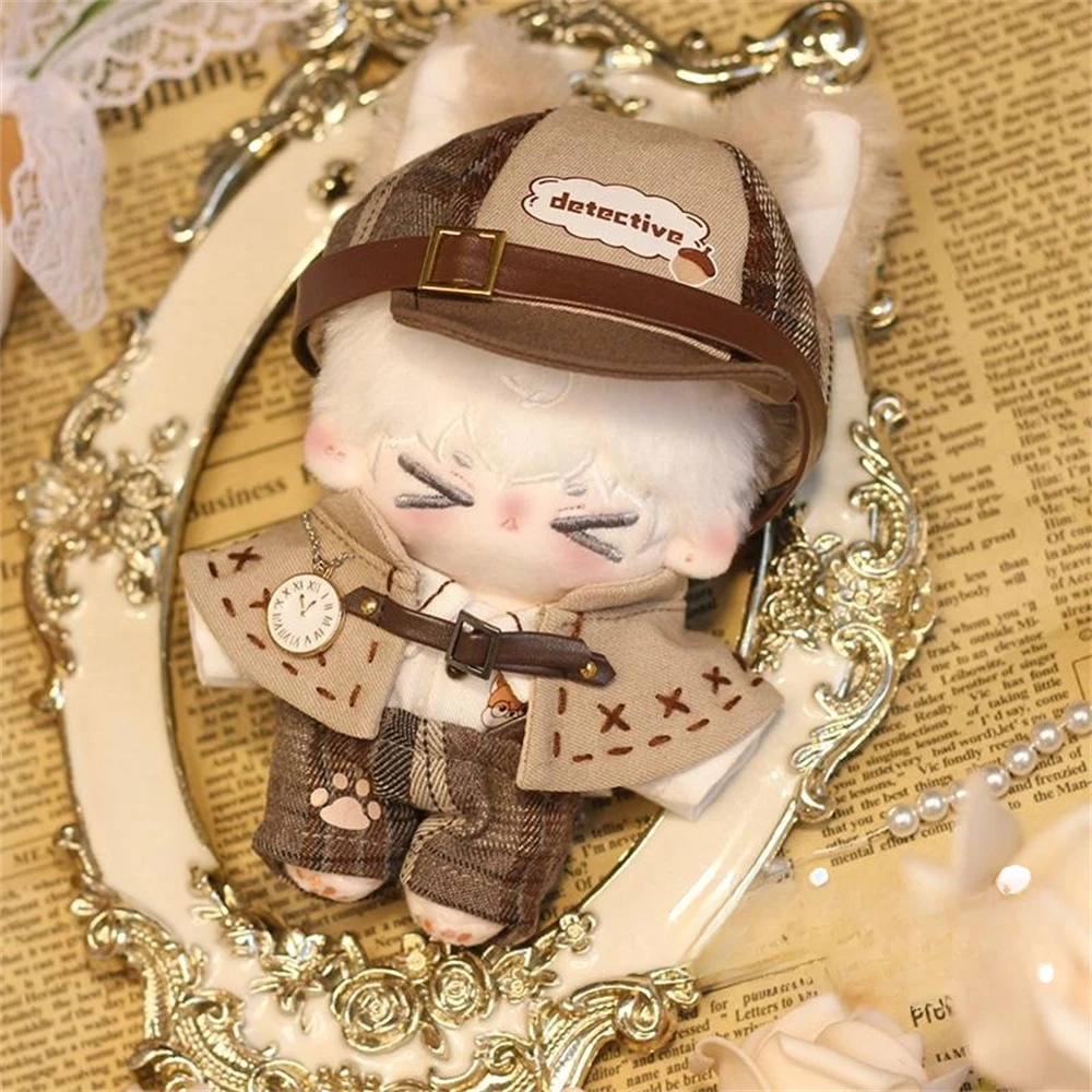 

No attributes Squirrel Detective Cape Steampunk Gentleman Costume 10cm Plush Doll Stuffed Clothes Plushie Clothing KL