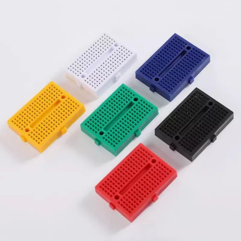 1/6PCS SYB-170 Mini Breadboard Solderless Prototype Test Board 6 Colors 170 Tie-points PCB Boards Set 35*47*8.5mm