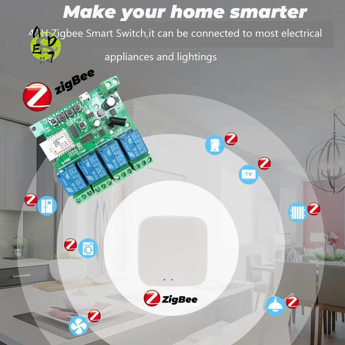 Aed7-Zigbee Tuya Sm… - image