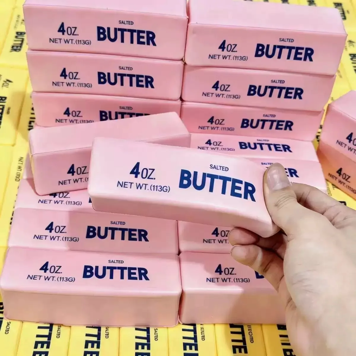 Squeeze the butter stick slowly rising scented toys, super soft sensory decompression extrusion toys, props gifts.