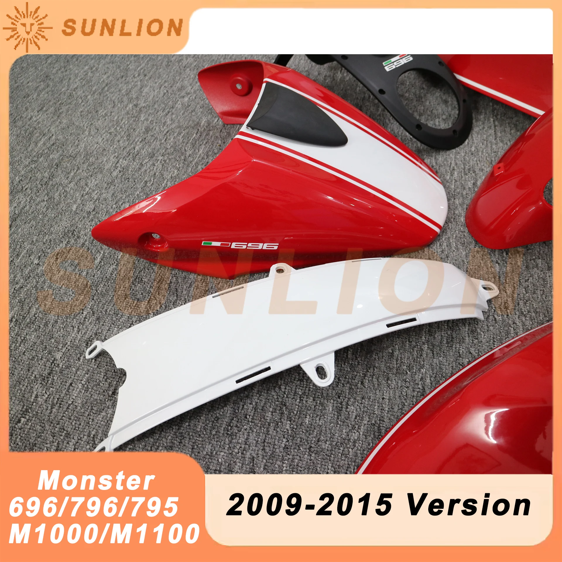 Motorcycle Full Body Fairings Part Kits For DUCATI Monster 696 /795/ 796 / 1100 / M1100 / EVO 2009 - 2015 Fairing