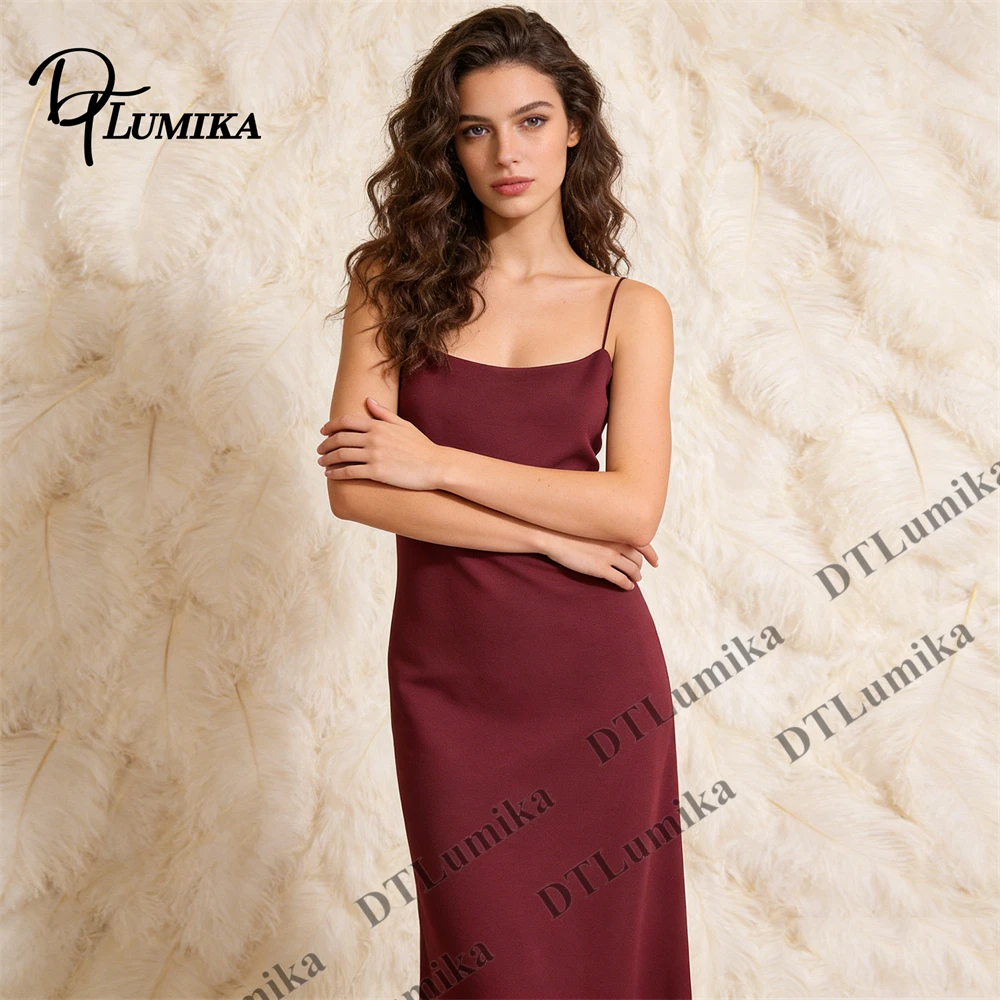 

DTLumika Vintage Satin Slip Dress, Spaghetti Strap Ruched Bodycon Midi Dress for Date Night Cocktail Party Luxury Look