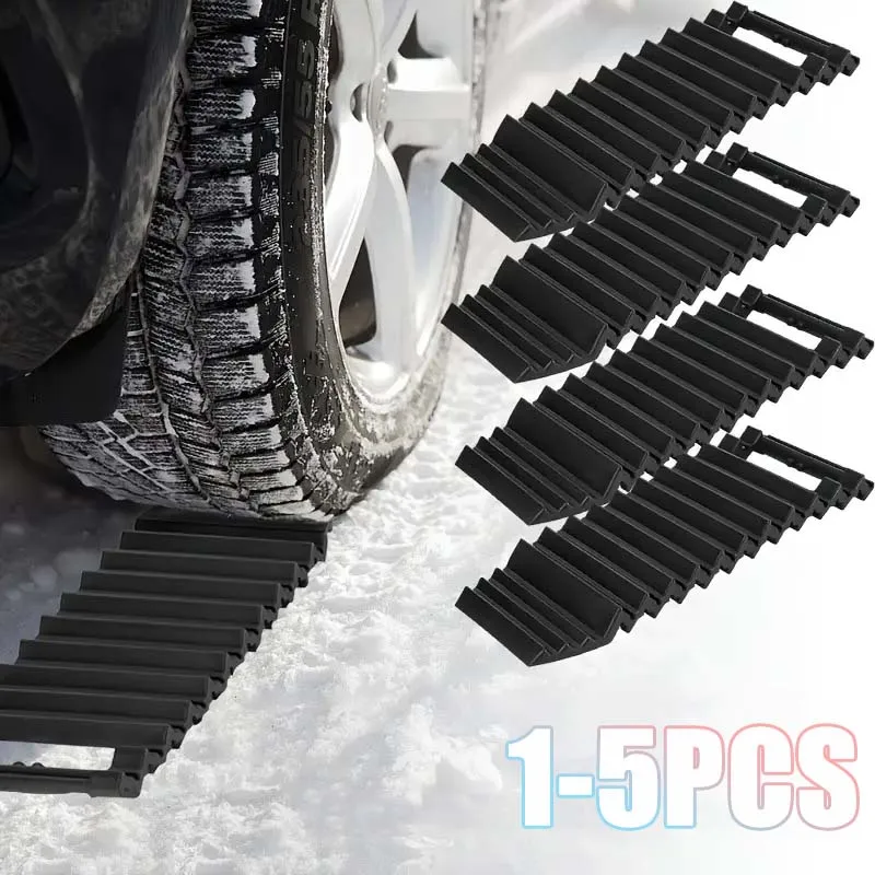 Car Tire Anti Slip Traction Mat Emergency Recovery Board Self Help Rescue Tool Snow Shovel Off Road Durable Snow Traction Aid