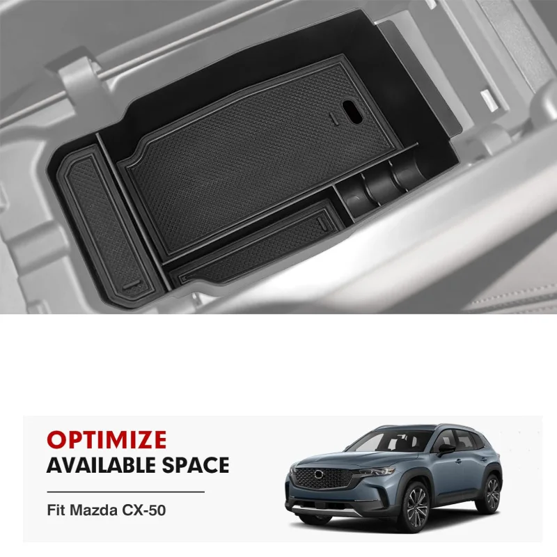 Für Mazda CX50 CX-50 Hybrid Mittelkonsolen-Organizer, Armlehnen-Aufbewahrungsbox 2025 2024 2023 Innenraum-Zubehör
