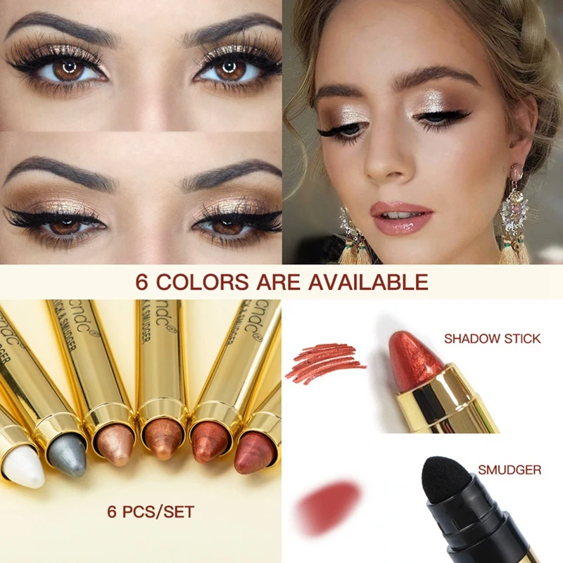 Ibcccndc 1 pz doppia testa colore opaco ombretto penna ombretto Stick occhi luminosi Make Up 2