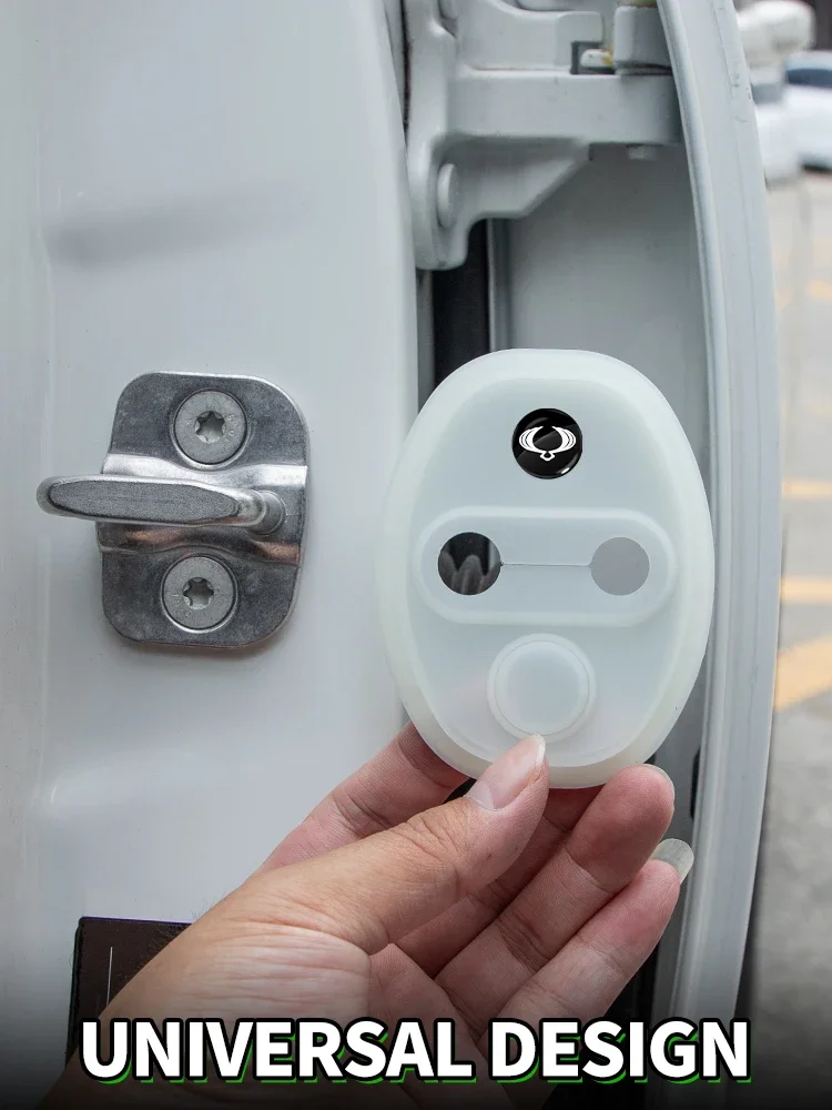 

Car Door Lock Cover for SsangYong Actyon Kyron Korando Rexton Tivoli – Anti-Rust Shockproof Car Accessories