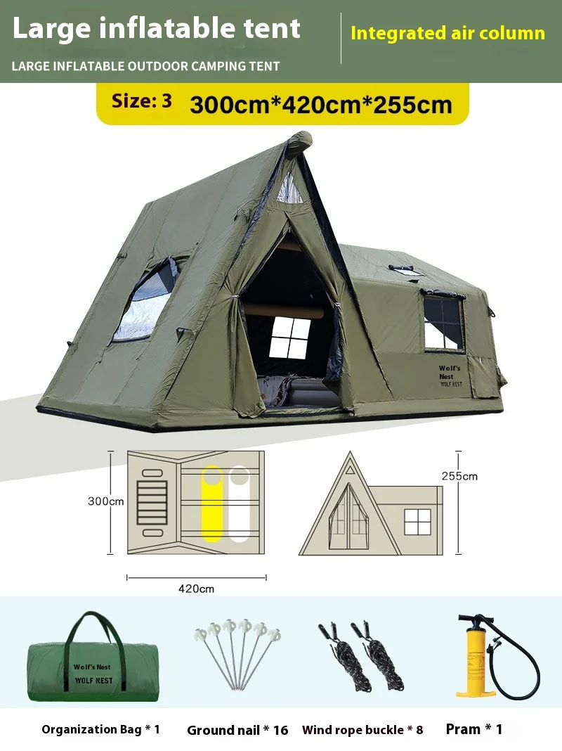 STLFOutdoor-tienda inflable automática, portátil, impermeable, tela de PVC y Oxford, cabina de Picnic para acampar al aire libre