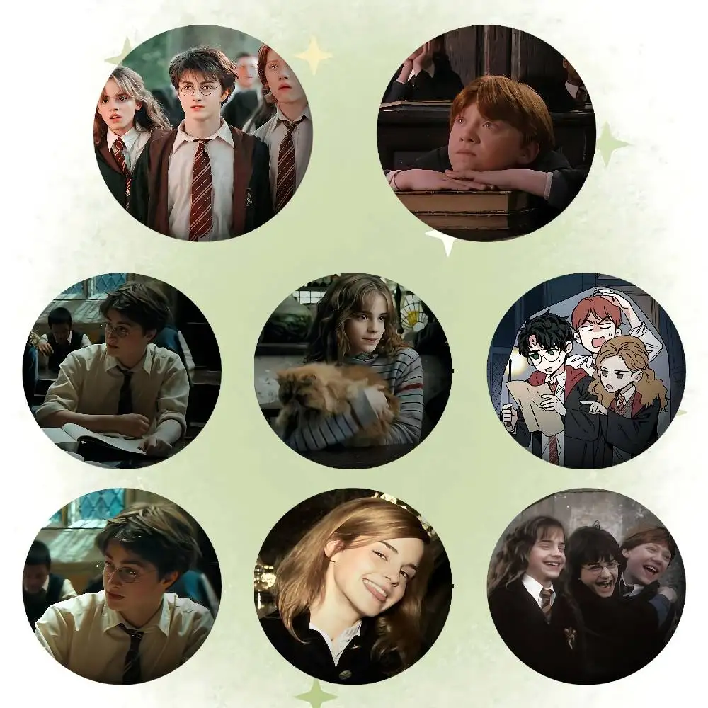 H-Harrys P-Potters Badges Tinplate Soft Button Pin Brooch Metal Badge Custom Jewelry Accessories Hat Bag Lapel