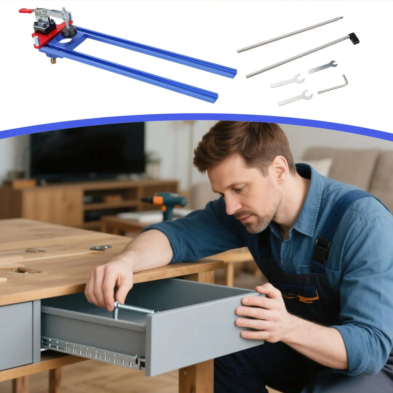 Drawer Slide Installation Jig Precision Cabinet Drawer Slide Jig Accurate Guide For Home Workshop Office Table Bathroom
