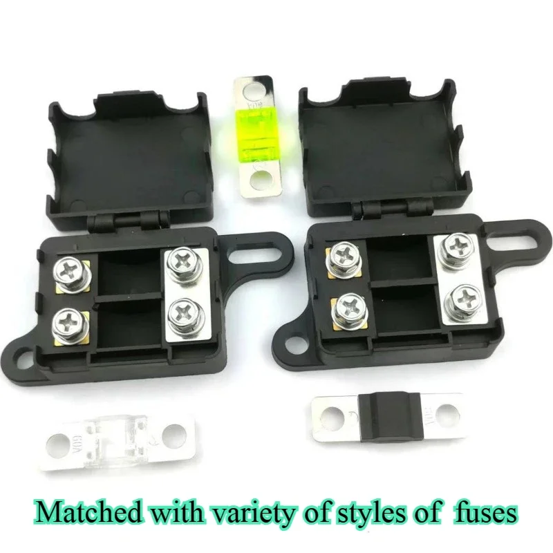 2Way Fork bolt type fuse holder, automotive electronic components fuse holder 20A 30A 50A 80A 100A 60A