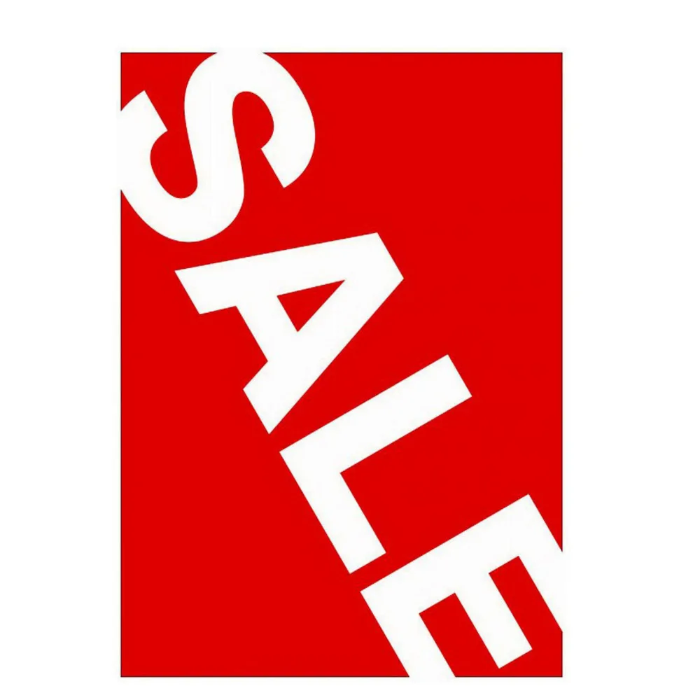 SALE Angled Sign Cards A6 Price Tag Paper Supermarket Store Ceiling Shelf Desk Counter Table Top Banner