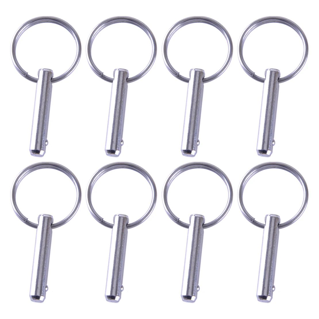 

1/4" Quick Release Pins For Boat Bimini Top Deck Hinge Ship Out-fitting Stainless Steel Silver 8Pcs