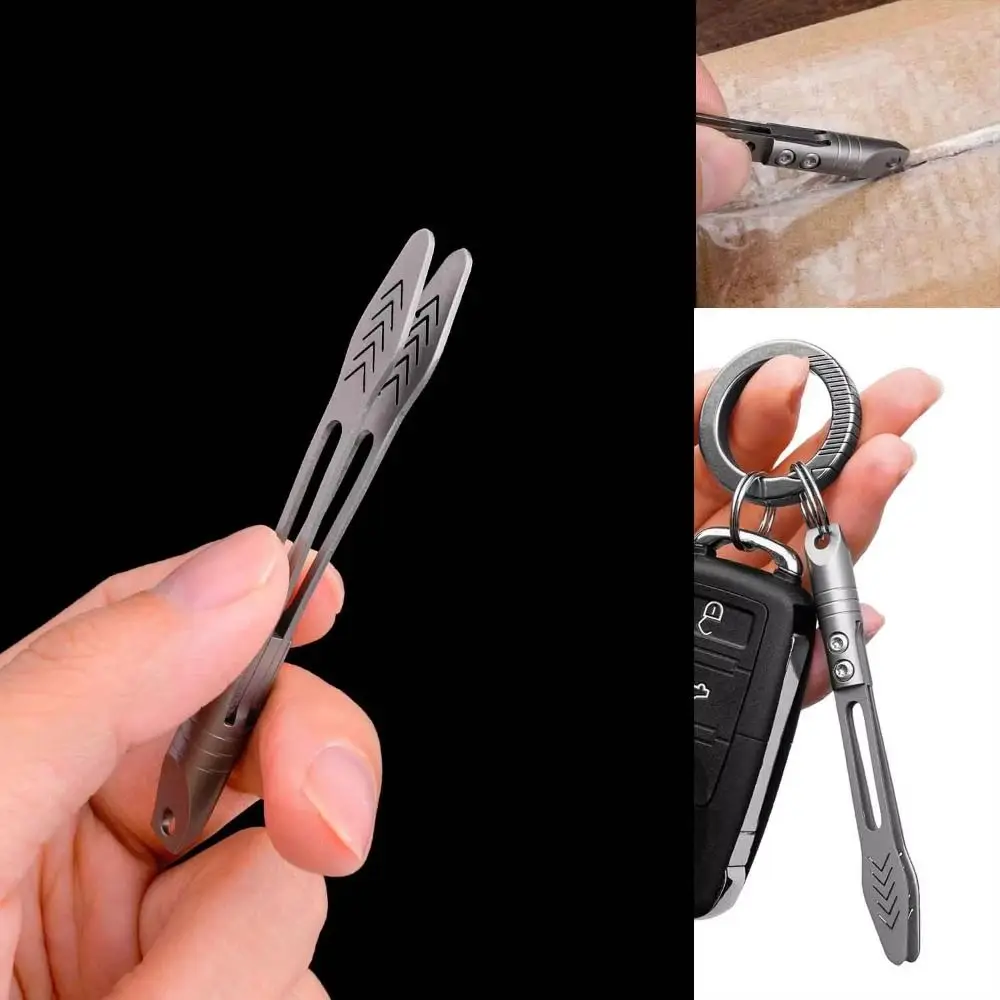 

Thick Design Titanium Alloy Tweezers Waterproof Precision Tool CNC Clip Multi-Purpose Durable Anti-Slip Tweezers