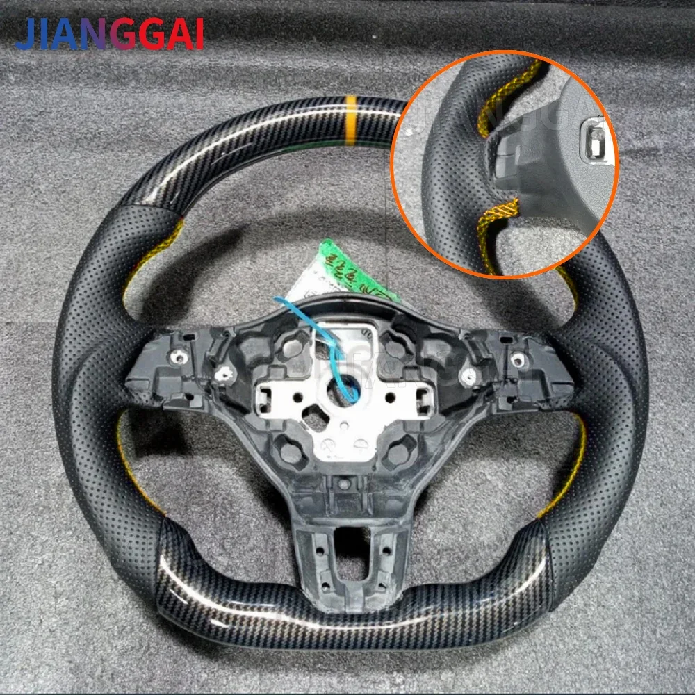 Hydro-Dip Koolstofvezel Stuurwiel Voor Volkswagen Golf 6 GTI MK6 GTD R 2009-2013 Polo GTI Tiguan Passat R-Lijn Stuurwiel