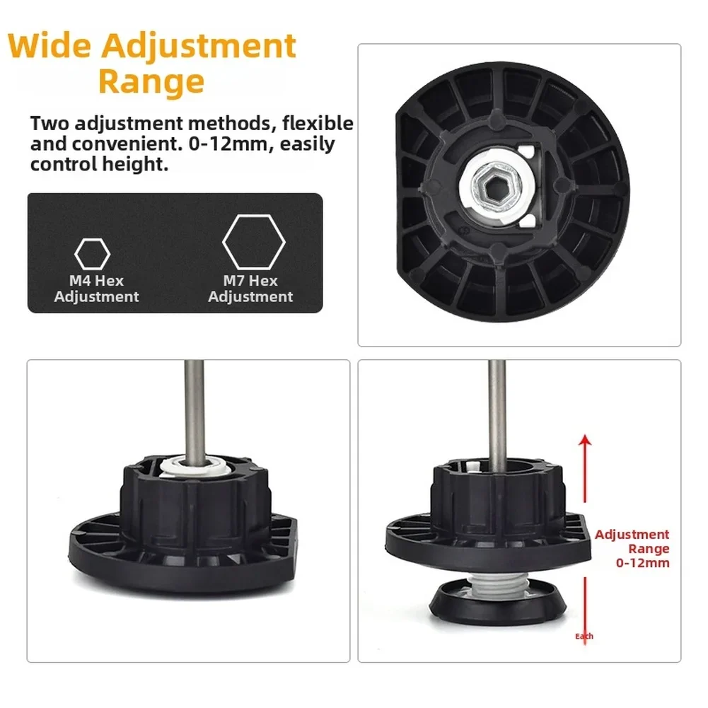 Tool-free Install Cabinet Feet For Uneven Surfaces Adjustable Cabinet Feet For Furniture Furniture Leveling For Wardrobes