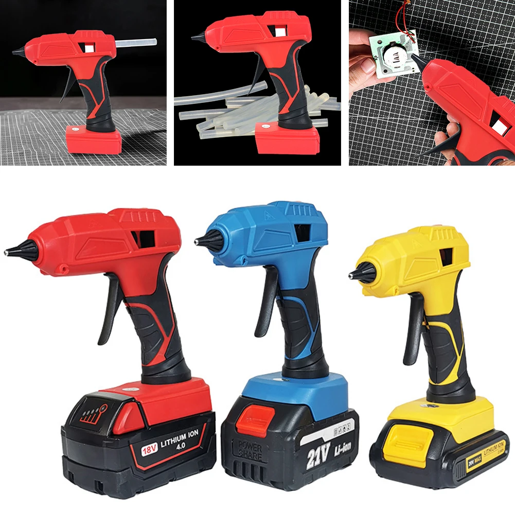 100W Cordless Hot Glue Gun with 5PCS Glue Sticks Fast Preheating Industrial Gluegun Handheld Glue Gun for Arts & Crafts & DIY