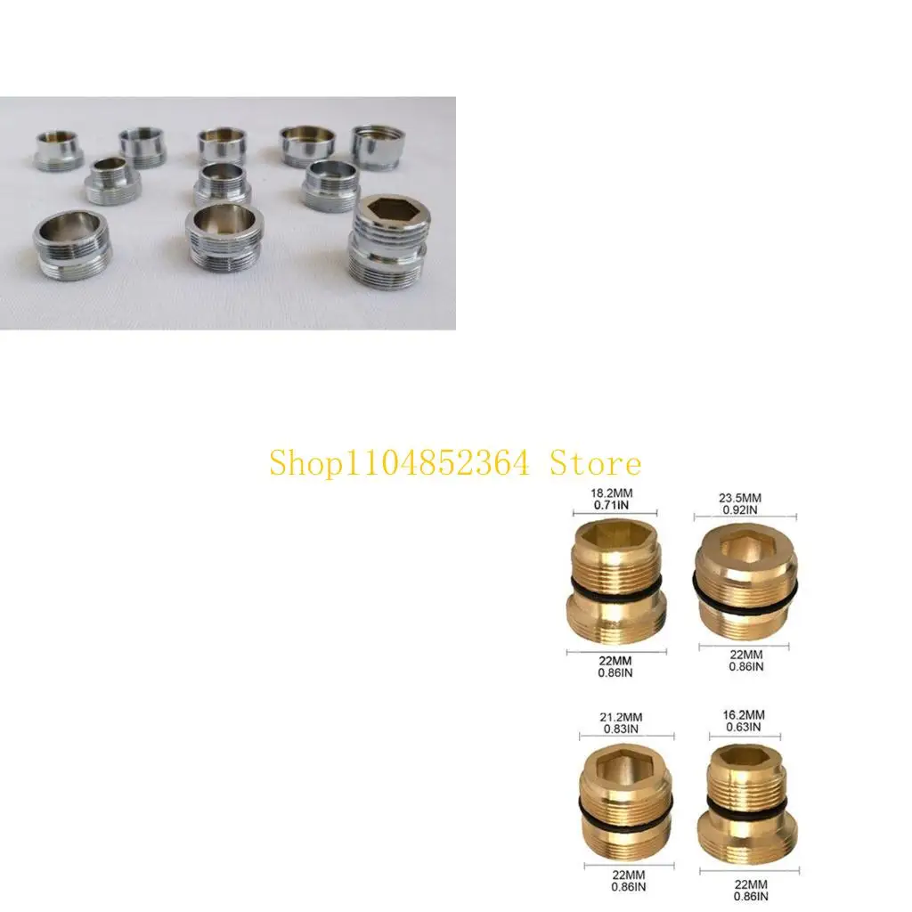 

652F 5 шт. комплект адаптеров для крана кухонный мужской женский латунный адаптер для крана очиститель воды разъем для аэратора