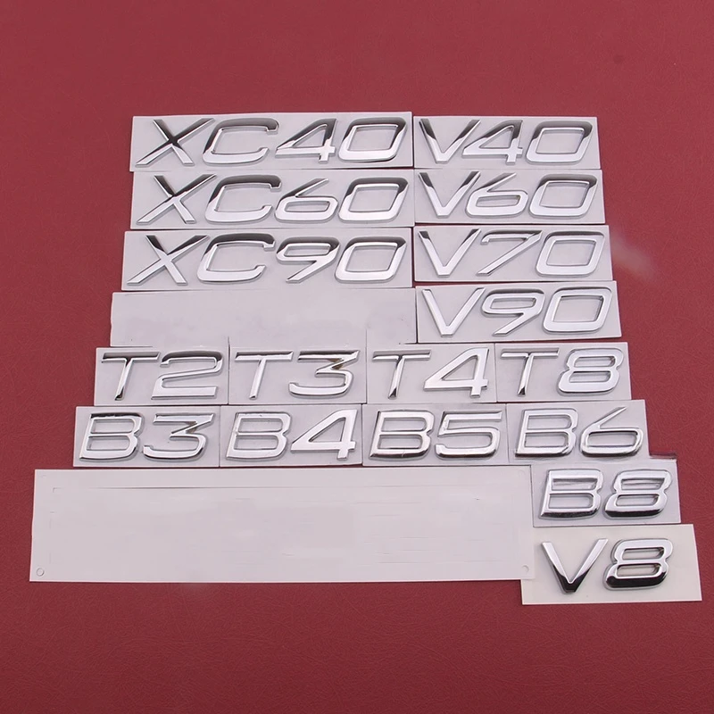 

3D AWD T3 T5 T6 T8 Logo Emblem Badge Decal Car Sticker for C30 V40 V60 S40 S60 XC60 XC90 XC40 S80 S90 S80L S60L Car Stying