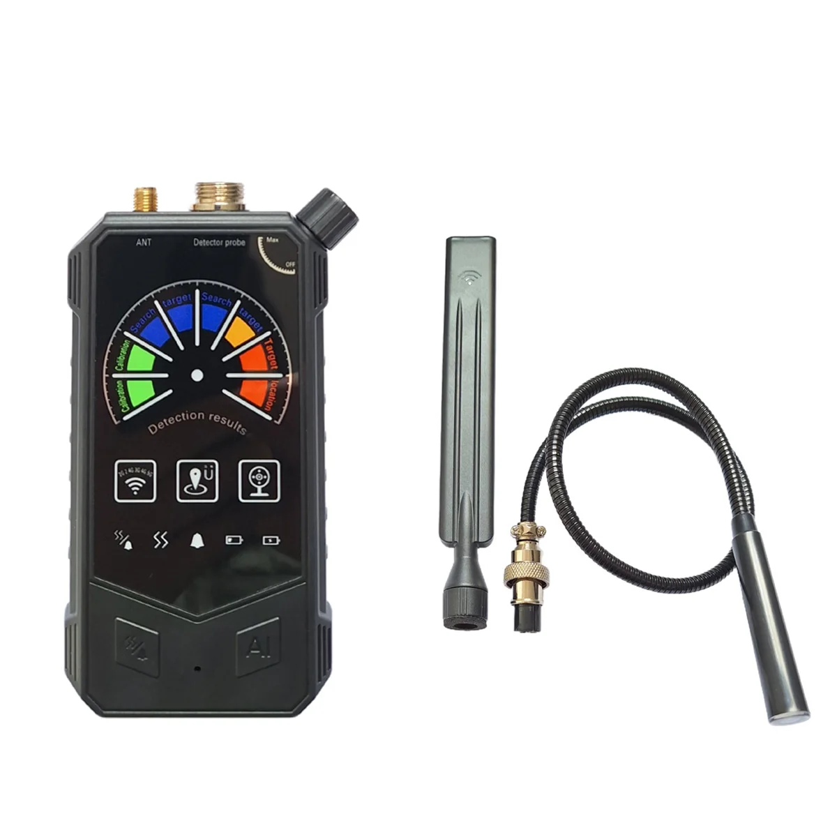 Anti‑Spy Detector Hidden Camera Lens Finder RF Signal & Magnetic Field Detector GPS Bug Scanner for Hotel Car Conference Check