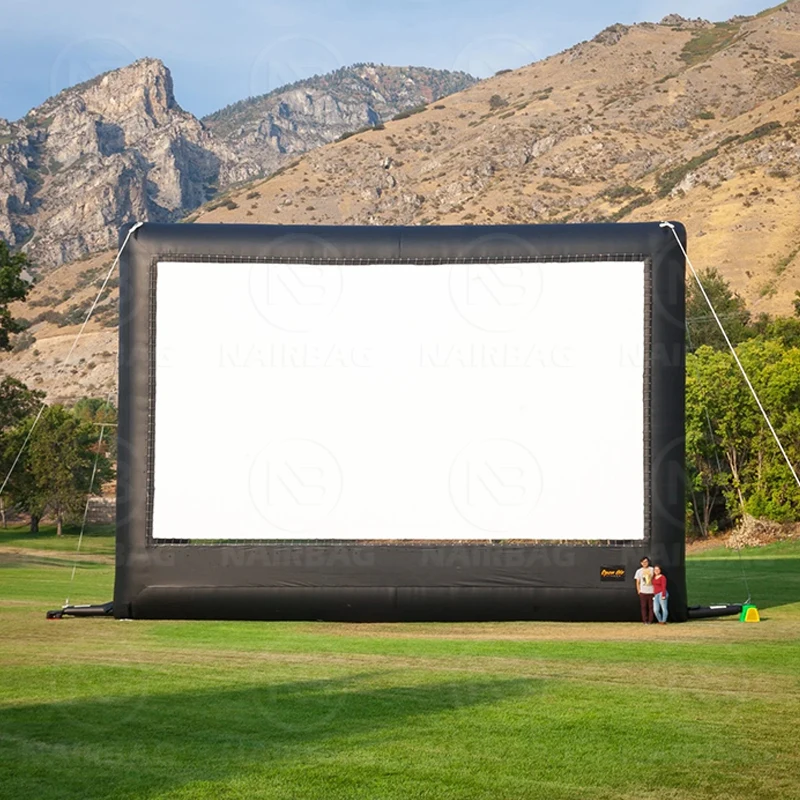 Giant Inflatable Movie Screen Outdoor Backyard Airtight Blowing Large Projector Movie Screen
