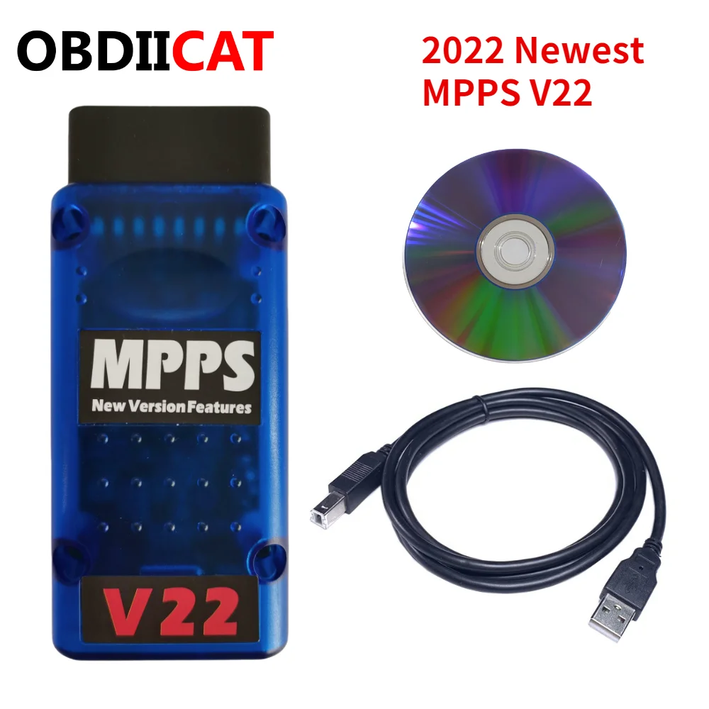 Newest MPPS V22 MAIN+TRICORE +MULTIBOOT With Breakout Cable Car Tool Support Multi-Languages