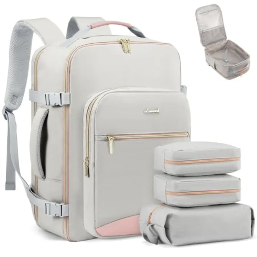 

Travel Backpack for Women and Men 40L, Airline Approved Carry On Backpack Travel Essentials, TSA Carry on Luggage, Waterproof P