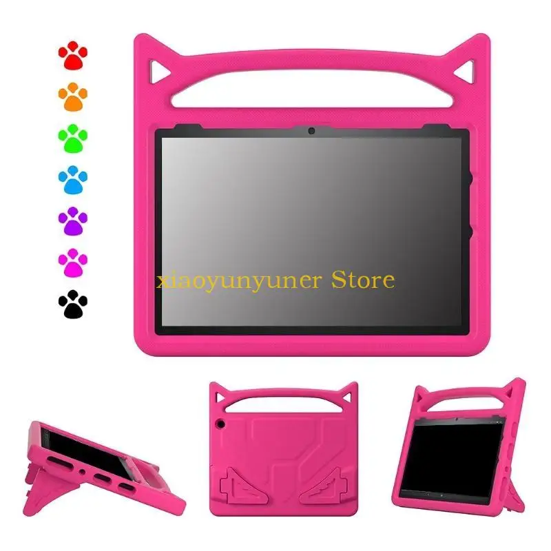 

P9JB For All-New Fire HD-10 Tablet 2021 Case Non-toxic EVA Foam Shockproof Stand Kids Friendly Tablet Cover for w/ Handle